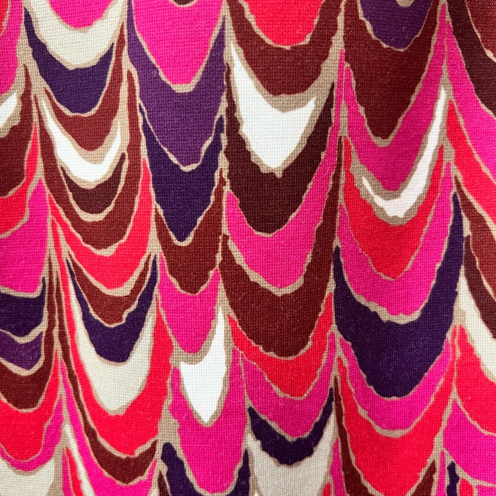 Trina Turk Pink & Purple Psychedelic Print Sheath Dress Large - Picture 4 of 7